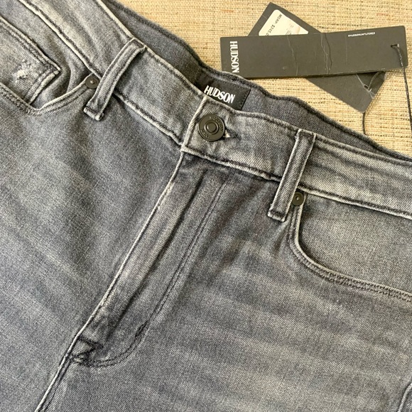 💫HP‼️💫 NWT HUDSON “Zooey” High Rise Straight Crop Jeans in “Smoke Show”, Sz 31 - Picture 3 of 6